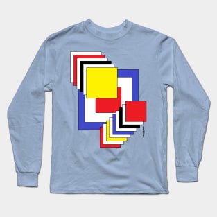 Squares Abstract Long Sleeve T-Shirt